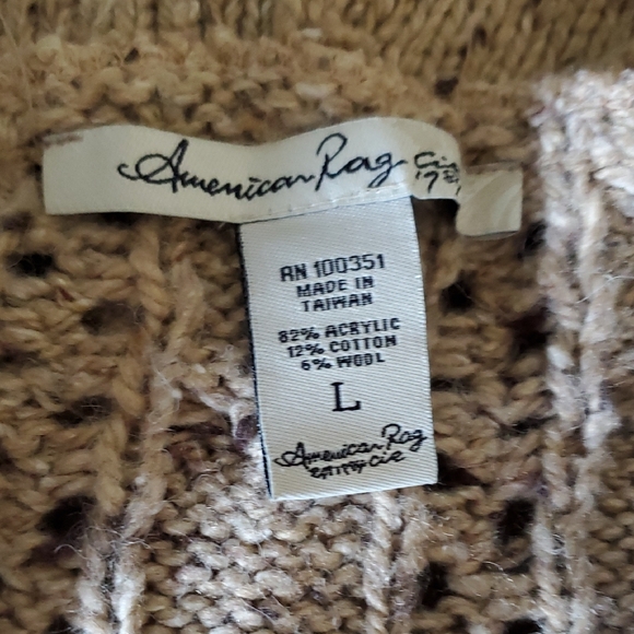 American Rag Tan Cable Knit Cardigan - Picture 8 of 10